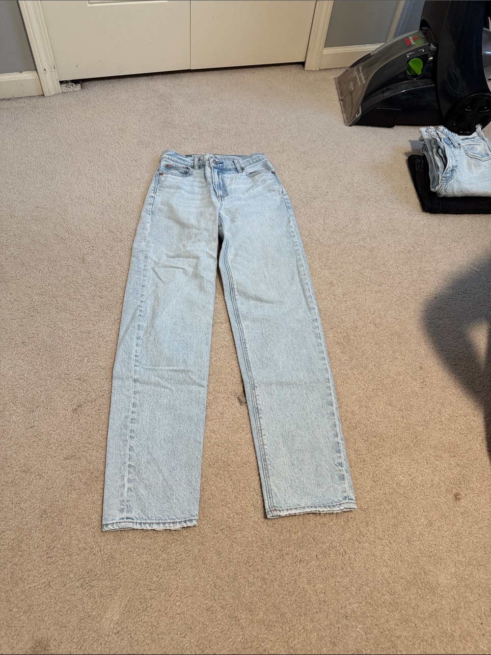 American Eagle Outfitters Light Blue Straight Leg Jeans
